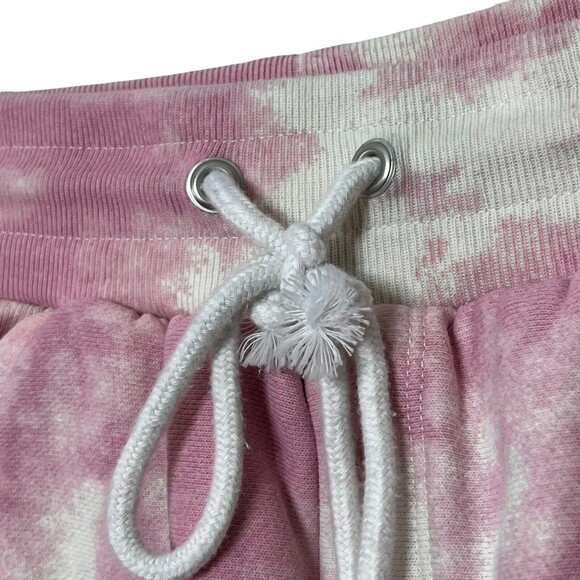 Champion Tie-Dye Reverse Weave Shorts Women’s Size XS Pink White High Rise UO - Picture 6 of 9